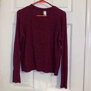Medium divided red sweater